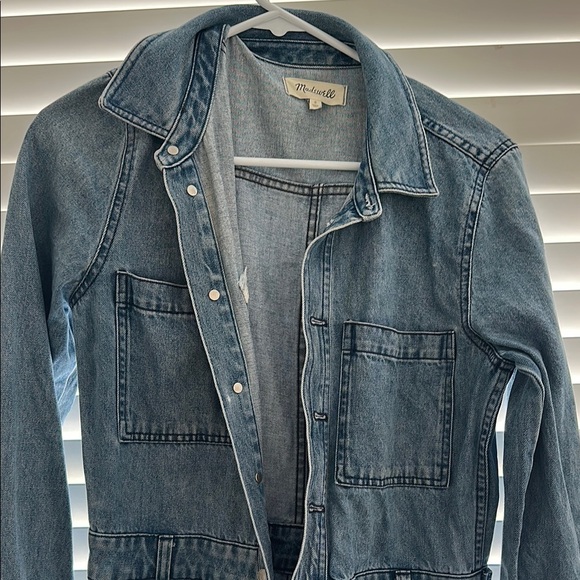 Madewell Denim Jumpsuit Jean Coveralls Long Sleeve - Picture 7 of 9